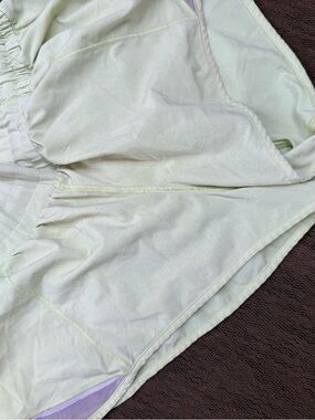 lululemon athletica Light Yellow Athletic Shorts with Trim